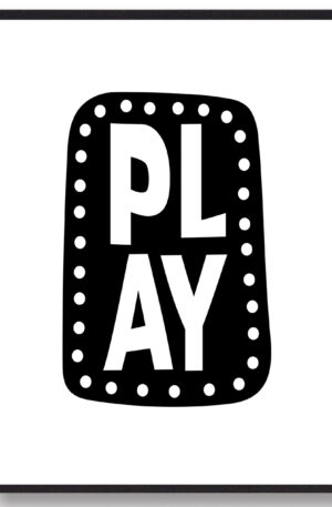 PLAY - plakat (Størrelse: L - 50x70cm (B2))