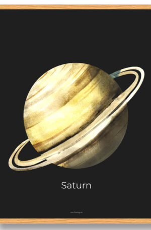 Saturn - rumplakat (Størrelse: S - 21x29