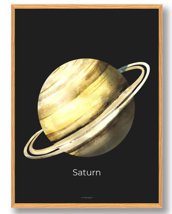 Saturn - rumplakat (Størrelse: S - 21x29