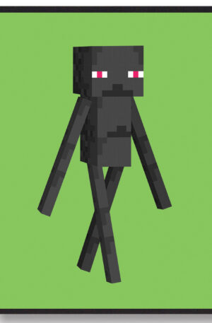 Enderman grøn - minecraft gamerplakater (Størrelse: L - 50x70cm (B2))