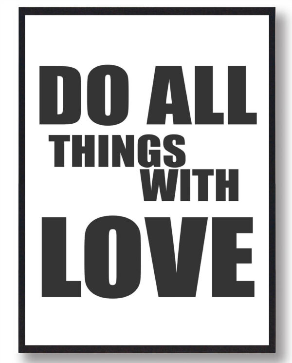 Do all things... - plakat (Størrelse: XS - 15x21cm (A5))