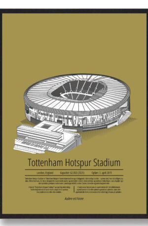 Tottenham Hotspur - Tottenham gul (Størrelse: S - 21x29