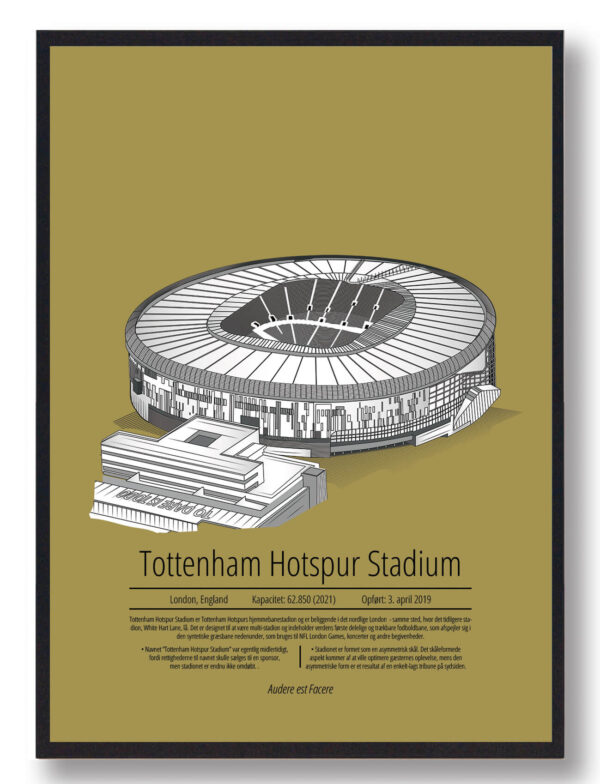 Tottenham Hotspur - Tottenham gul (Størrelse: S - 21x29