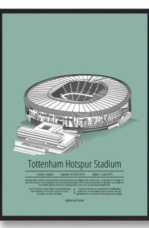 Tottenham Hotspur - Tottenham mintgrøn (Størrelse: S - 21x29