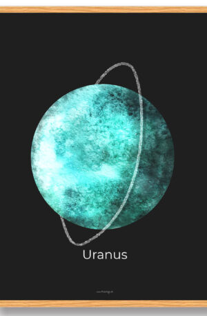 Uranus - rumplakat (Størrelse: S - 21x29