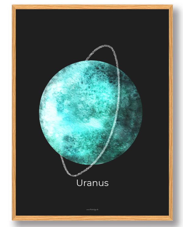 Uranus - rumplakat (Størrelse: S - 21x29