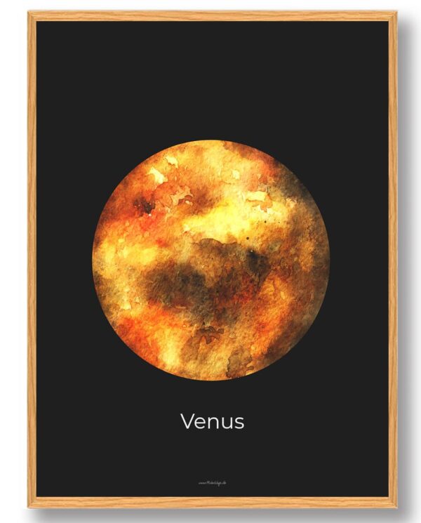 Venus - rumplakat (Størrelse: S - 21x29