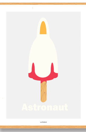 Astronaut is - plakat (Størrelse: L - 50x70cm (B2))