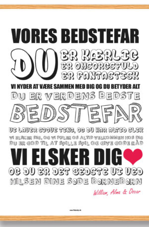 Vores bedstefar - plakat (Størrelse: S - 21x29