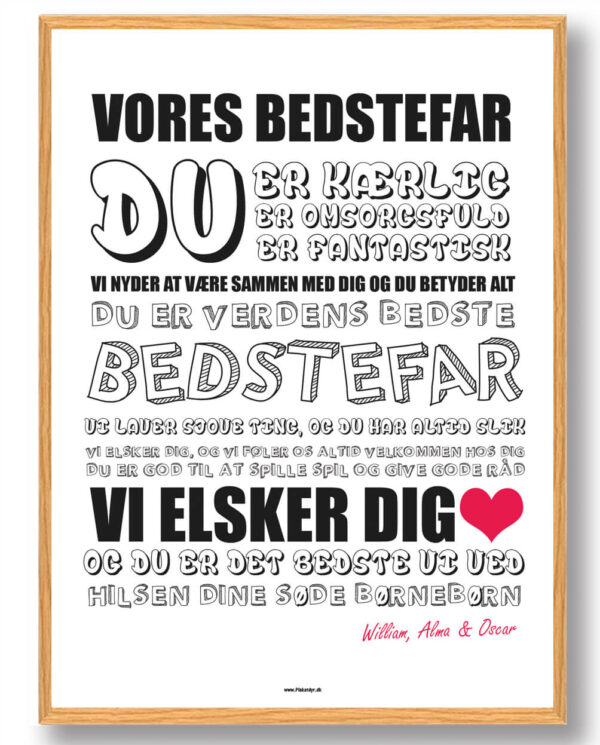 Vores bedstefar - plakat (Størrelse: S - 21x29