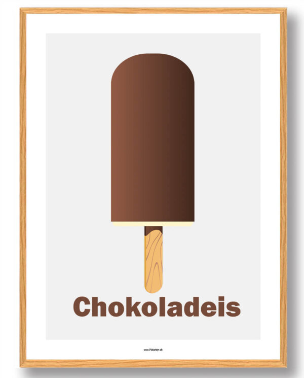 Chokoladeis - plakat (Størrelse: L - 50x70cm (B2))