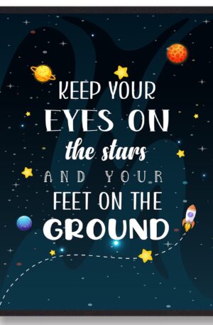 Keep your eyes on the stars - plakat (Størrelse: S - 21x29