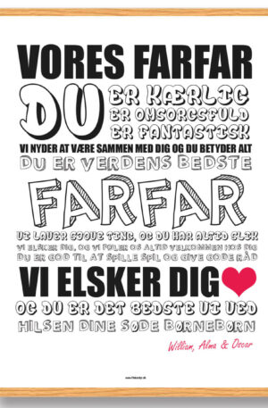 Vores farfar - plakat (Størrelse: S - 21x29