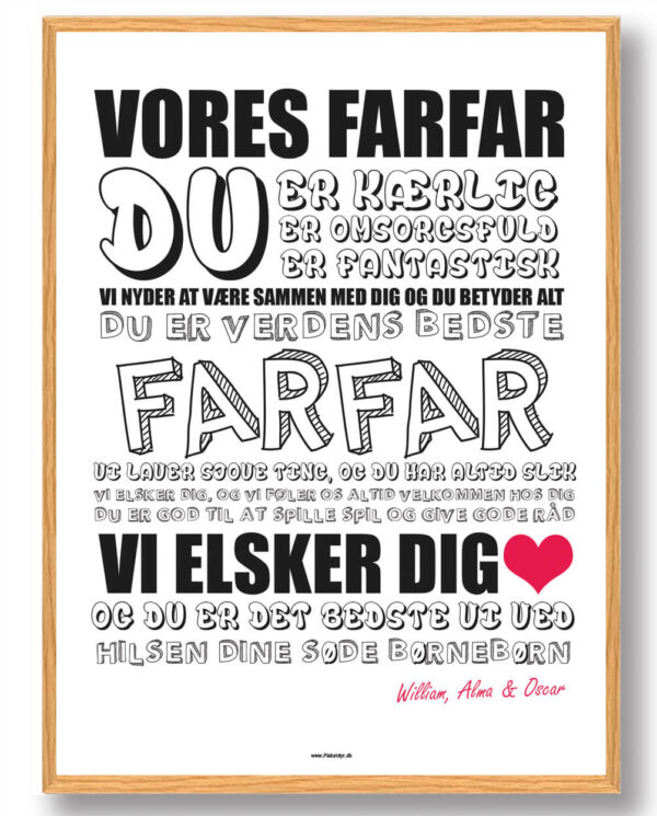 Vores farfar - plakat (Størrelse: S - 21x29