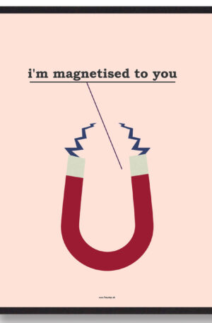 I'm magnetised to you - plakat (Størrelse: XS - 15x21cm (A5))