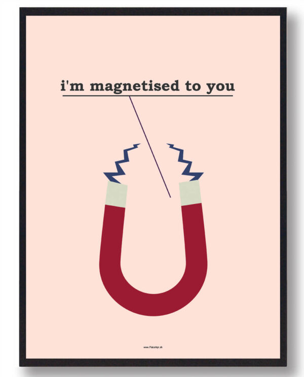 I'm magnetised to you - plakat (Størrelse: XS - 15x21cm (A5))