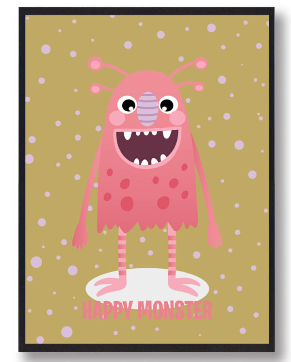 Det smilende monster - plakat (Størrelse: L - 50x70cm (B2))