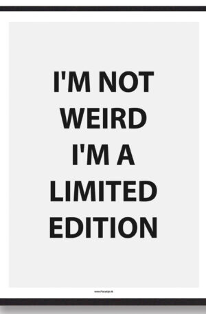 I'M A LIMITED EDITION - gamerplakat (Størrelse: L - 50x70cm (B2))