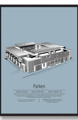 FC København - FCK parken lyseblå (Størrelse: S - 21x29