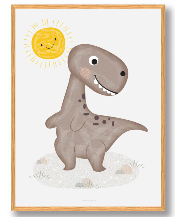 Dinosaur plakat (Størrelse: S - 21x29