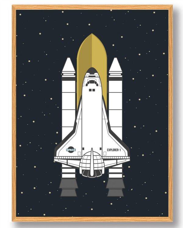 Spaceship - plakat (Størrelse: S - 21x29