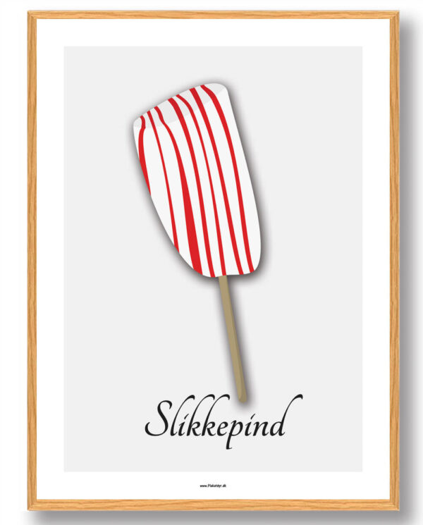 Slikkepind - plakat (Størrelse: L - 50x70cm (B2))