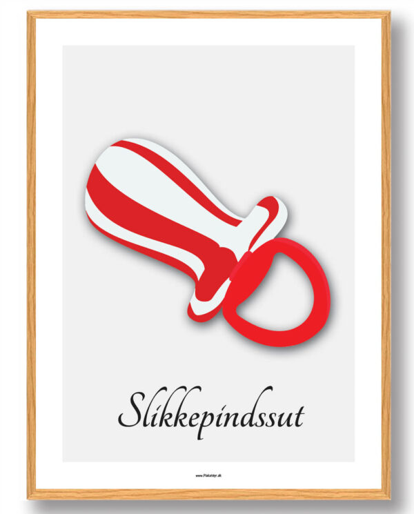 Slikkepindssut - plakat (Størrelse: L - 50x70cm (B2))