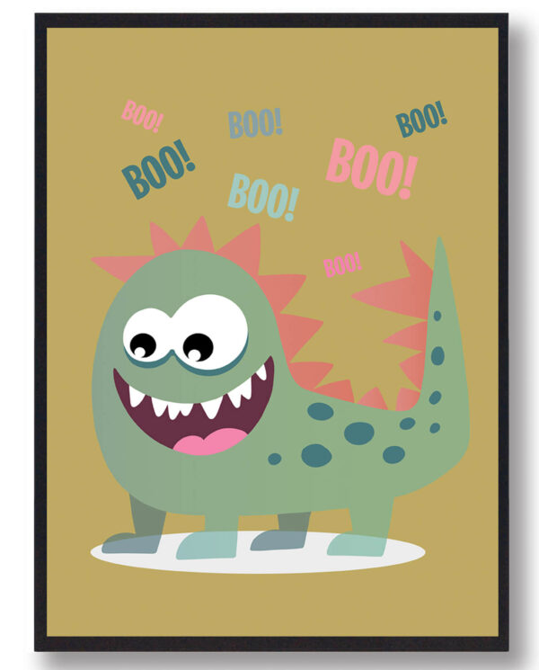 Boo boo monsterplakat (Størrelse: L - 50x70cm (B2))