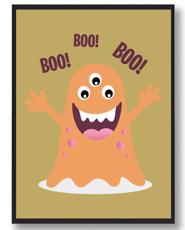 BOO BOO BOO Monster - plakat (Størrelse: L - 50x70cm (B2))