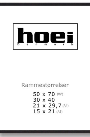 30x40cm Sort ramme - Hoei Denmark (Størrelse: M - 30x40cm)