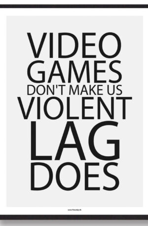 Video games - gamerplakat (Størrelse: L - 50x70cm (B2))