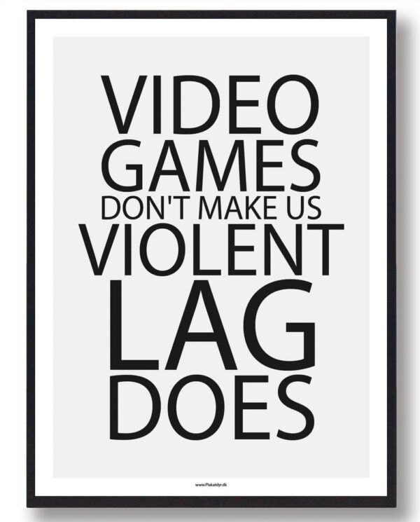 Video games - gamerplakat (Størrelse: L - 50x70cm (B2))