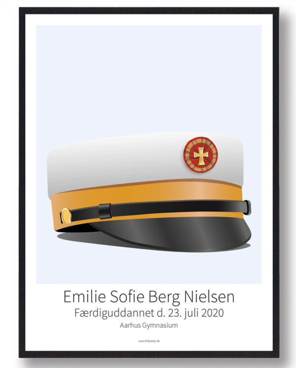 Ernæringsassistent plakat - lyseblå (Størrelse: S - 21x29