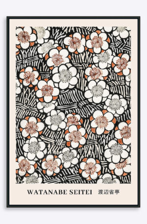 Watanabe Seitei Floral Pattern - 70x100 cm