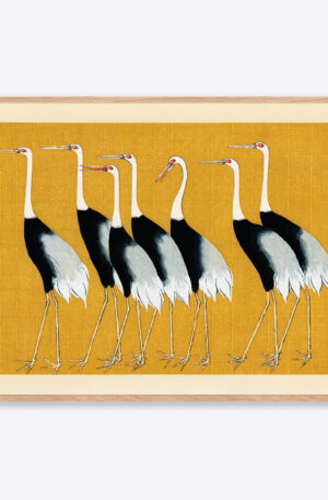 Japanese Red Crown Cranes - 70x100 cm