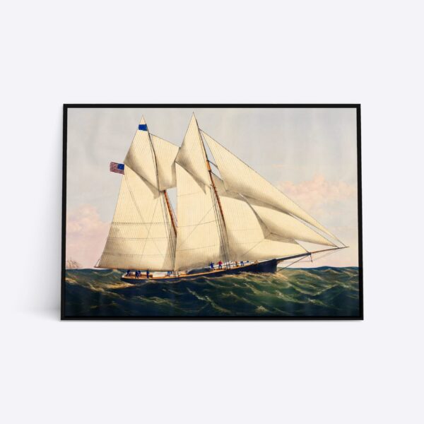 8 Sails and a Flag - 50x70 cm